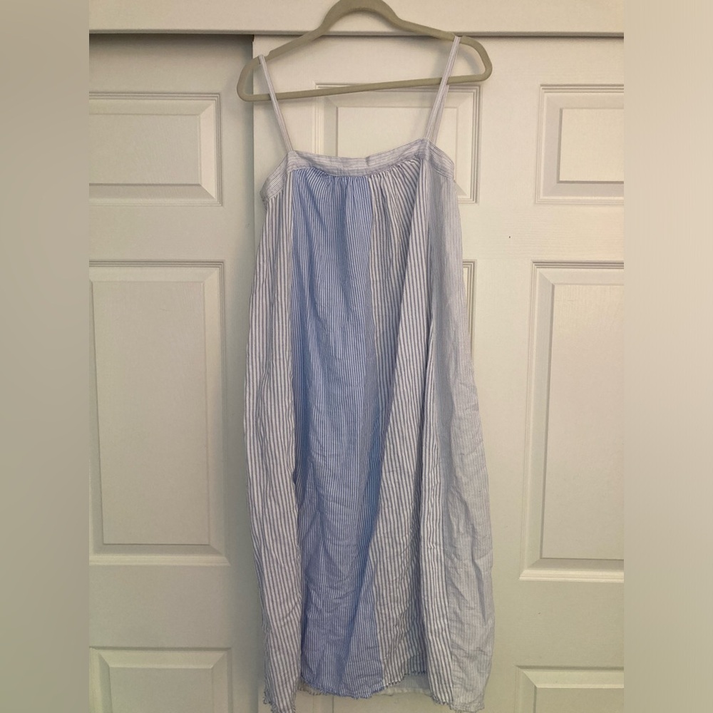 Hannoh Wessel made in Italy striped sleeveless dress
